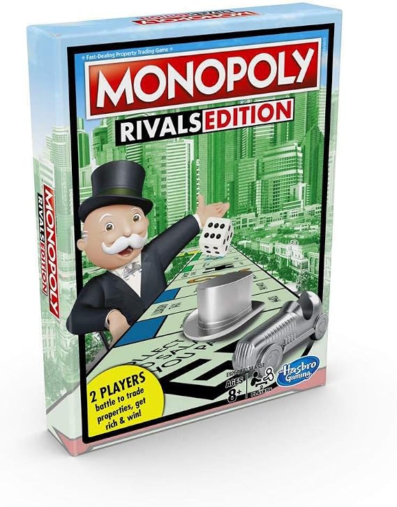 Monopoly Rivals Edition 2 Player Game Hasbro Gaming New Factory Sealed