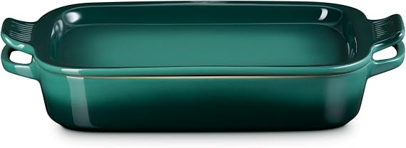 Le Creuset Stoneware Rectangular Dish with Platter Lid, 3 qt., Artichaut