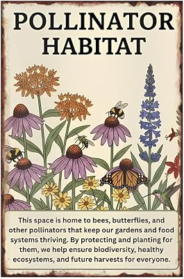 Garden Metal Sign 128 Inch Tin Garden Signs Outdoor Garden Decor & Cute Garden Signs for Outside Spaces