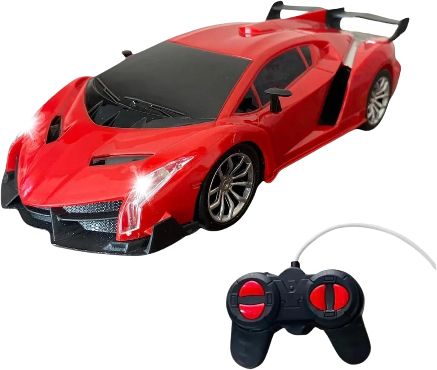Battery Illuminated Full Function Champion Car 1:20 Scale Drift Cart with Remote Control Red