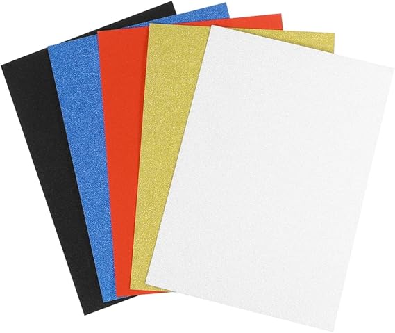 10pcs Glitter Cardstock Foil Paper for Crafts Diy Cardstock Paper Pastel Sparkles