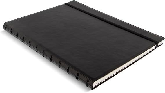 Filofax A4 Refillable Notebook - Black
