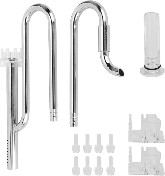 Joyzan Stainless Steel Lily Pipes, Inflow Outflow Oil Film Skimmer Pipe