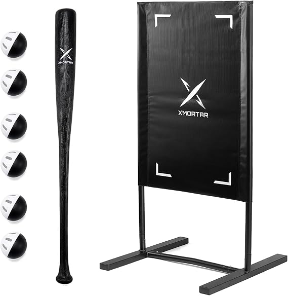 Backyard Showdown Set Plastic Baseball Bat Set with Strike Zone Target