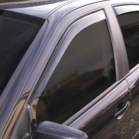 ClimAir Window Visors Dark compatible with Volkswagen Passat 3G Sedan/Variant 2014-2023, Black