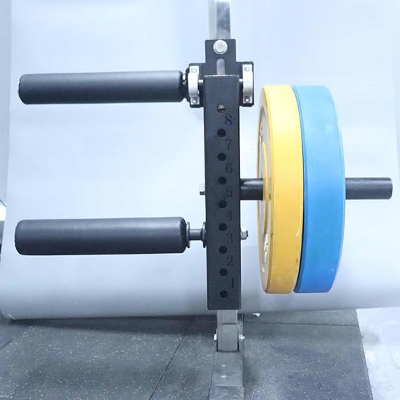 Adjustable Leg Extension and Curl Machine, Plate Loaded Rotary for Squat Rack, Strength Training Equipment for Home Gym, Fitness Leg Workout Machine