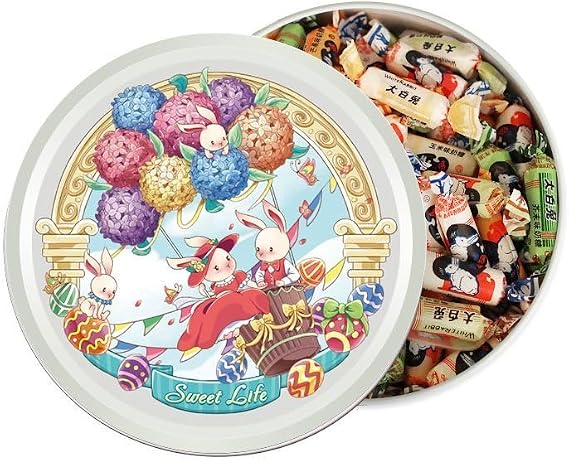 White rabbit original milk candy, mixed flavor toffee, Chinese classic cream sugar, gummies gift box, healthy and nutritious fudge,wedding candy,Dim sum,leisure snacks (Multiple flavors,280g*1 can)