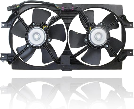 Dual Radiator and Condenser Fan Assembly - Pacific Best Inc. Compatible/Replacement for CH3115103 99-02 Chysler LHS, 98-04 300M Dodge Intrepid Concorde