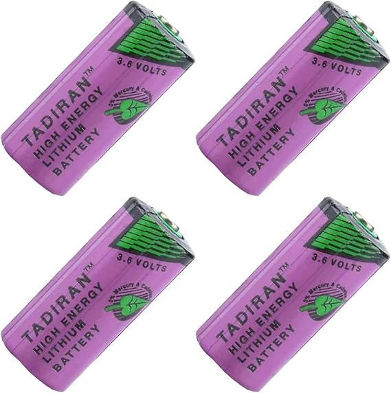(4 Pack) 3.6V TL-5955 2/3AA 1650mAh Battery Replacement for TL-4955 TL-5155 SL-761 SL-36 ER14335 PLC, CNC Lithium Battery