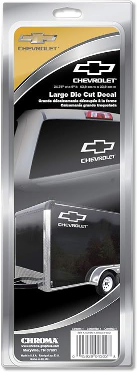 Chevy Logo Cutz Rear Window Decal 25.8" x 9.5"