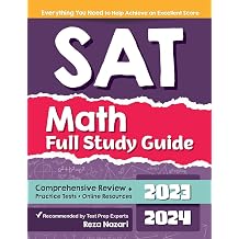 SAT Math Full Study Guide: Comprehensive Review + Practice Tests + Online Resources Paperback – June 21, 2021