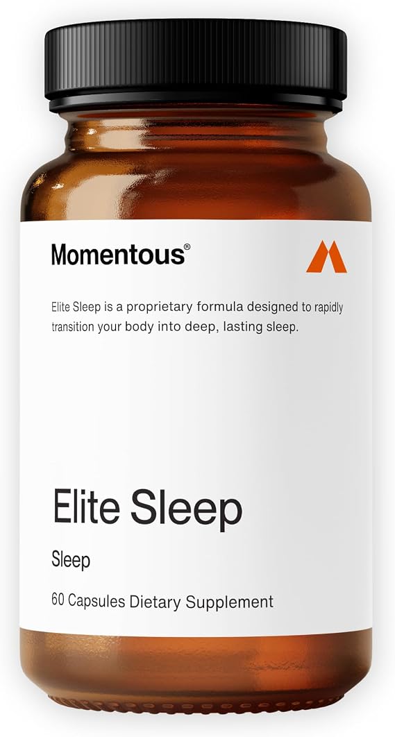 Momentous Elite Sleep Capsules, Melatonin, L-Theanine, Valerian Root