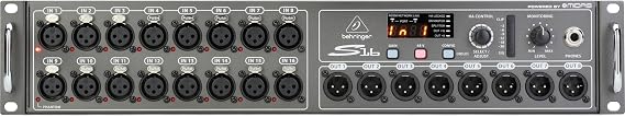 Behringer S16 I/O Box with 16 Remote-Controllable Midas Preamps, 8 Outputs and AES50 Networking Featuring Klark Teknik SuperMAC Technology, Pc Compatible Only