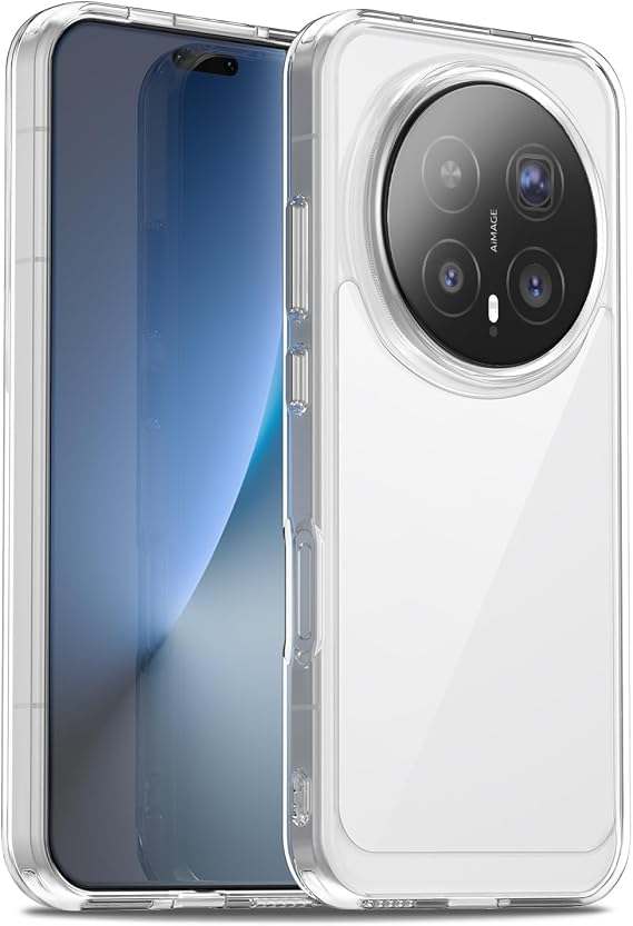 Case for Honor Magic 8 Pro 5G, Military Grade Drop Protection Phone Case, Yellowing Resistant, Anti-Scratch Hard PC Back, Shockproof Hard Ultra-Thin Protective Cover, Clear