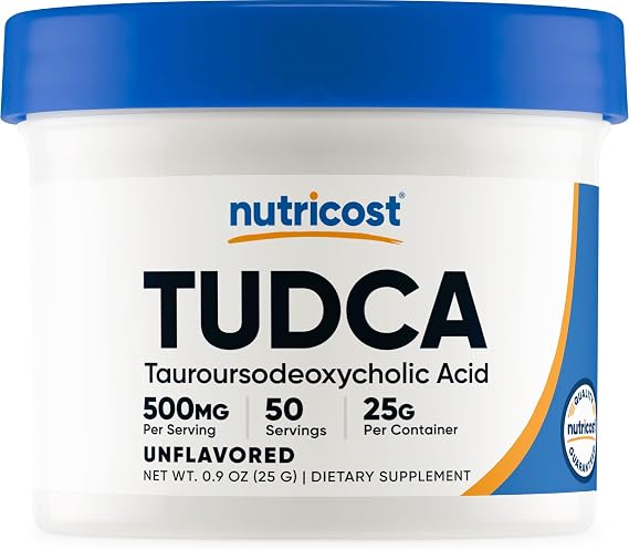 Nutricost Tudca Powder 25 Grams (Tauroursodeoxycholic Acid) Gluten-Free