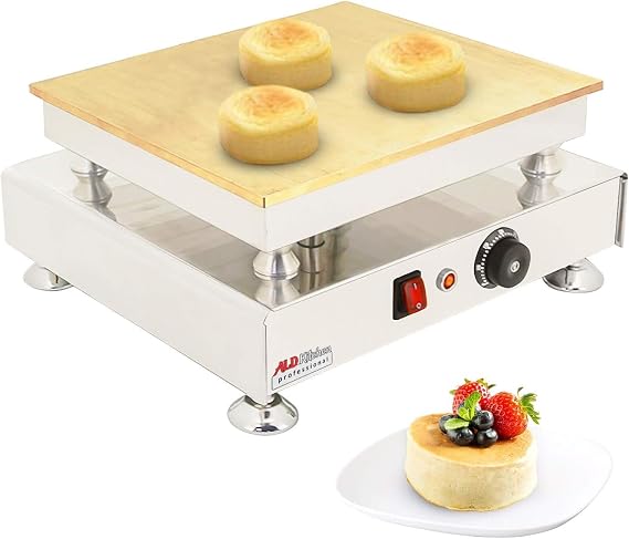 ALDKitchen Souffle Machine | Japanese Souffle Pancake Maker | Dorayaki Machine with Copper Surface | 110V (Small (manual))