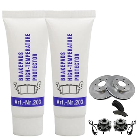 2PCS Silicone Grease - High Temperature, Copper & Brake Caliper Slider Pin Grease for O-Rings & Car Maintenance
