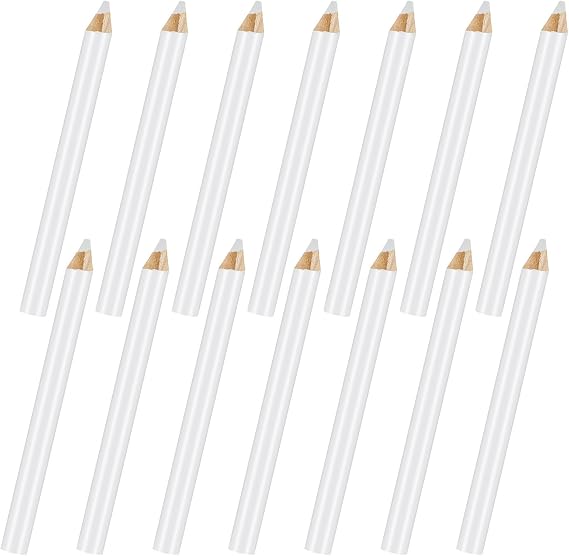 14 Pcs Sewing Mark Pencil White Fabric Marking Pencils Quilting Washable Chalk Fabric Tailor Markers Cutting Crayons Tracing Tools for Dressmakers Sewing DIY Crafts