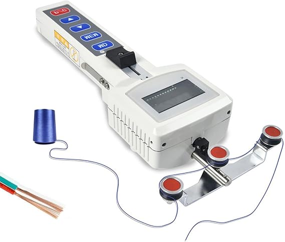 Professional Digital Cable Tension Meter with 3 Working Modes & 6 Units Conversion, USB Data Storage & Output, Portable Tension Gauge for Wire Filament Optical Fiber Test,5000CN