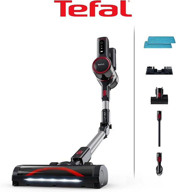 Tefal TY6T90TR X-Force Flex 8.60 Max Aqua 45 Air Watt Kablosuz Şarjlı Dikey Süpürge
