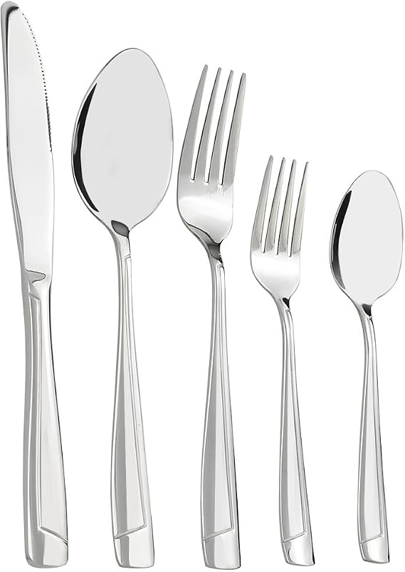 Cand 80 Piece Stainless Steel Flatware Set, Service for 16