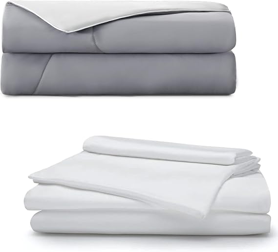 ACCURATEX White Cooling Sheets and Comforter King Size
