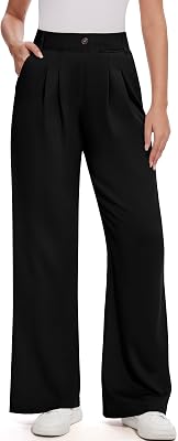 M MOTEEPI Womens Wide Leg Dress Pants Work Pants Pull on Business Casual Office Trousers Slacks 2931"