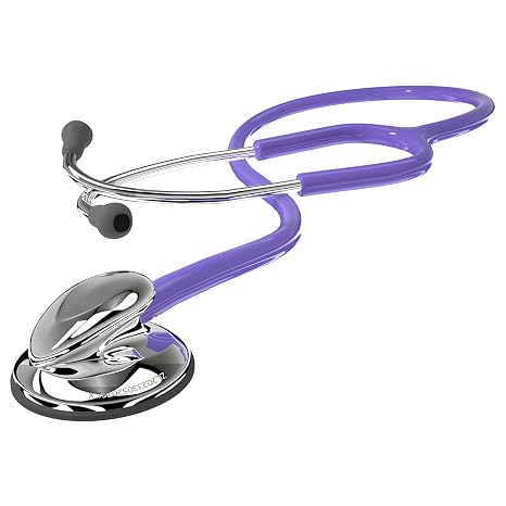 Classic Stethoscope Single Head Purple Stethoscopes for Nurses, Doctor,EMT Student,Home Use