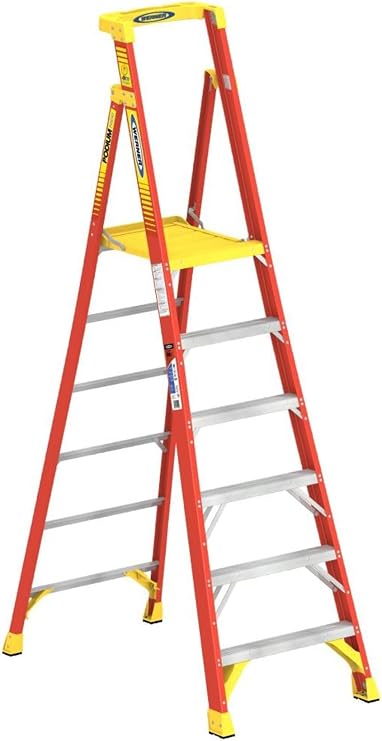 Werner CO PD6206 Type IA Aluminum Podium Ladder - 6'
