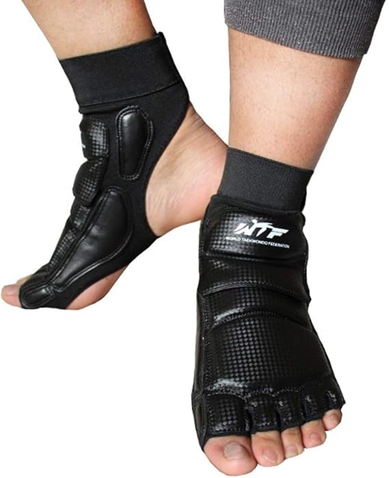 Taekwondo Training Boxing Foot Protector Gear Martial Arts Fight Muay Thai Kung Fu Tae Kwon Do Feet Protector TKD Foot Support for Men Women Kids Children