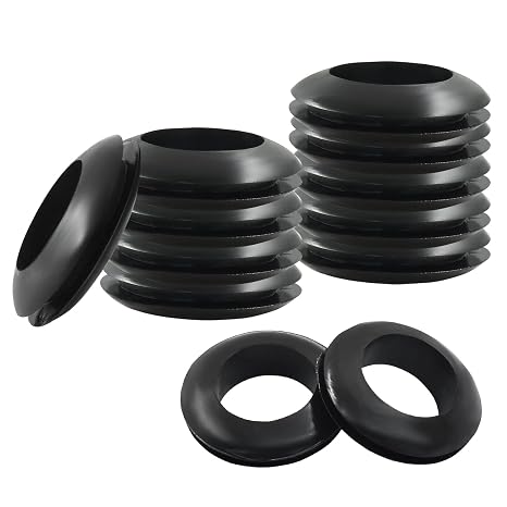 Rubber Grommets, 22mm (7/8 Inch ID), 12 Pcs