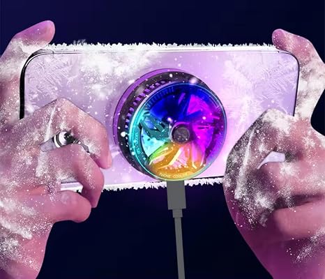 Coverzone Profesyonel Kablolu Yarı iletken Şok Buzlama iPhone Uyumlu Soğutucu Fan Gamer Oyuncu Radyatör Şok Soğutma Fanı Yeni Nesil Altı Çekirdek Teknoloji Telefon Soğutma Fanı (ZR-S18)