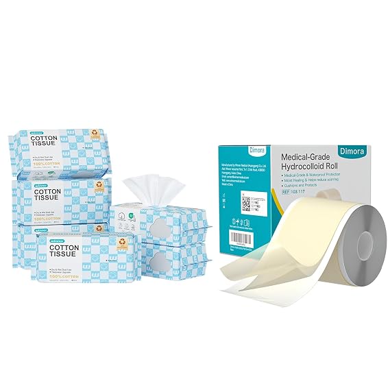 Winner Soft Face Towels & Dimora Medical Grade Hydrocolloid Bandage Roll