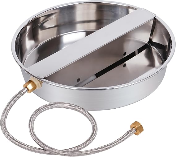 Automatic Dog Water Bowl Dispenser Large Breed Outdoor Stainless Steel Pet Waterer with Float Valve Auto Fill Dog Waterer for Large Dogs Cats Chicken Livestock
