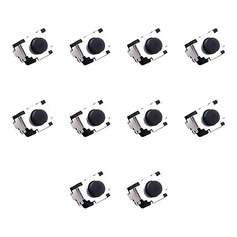 10pcs Micro Switches L R Button Left Right Tactile Bumper Button Press Microswitches Compatible with Switch 2DS 3DS XL Joystick Controller Replacement