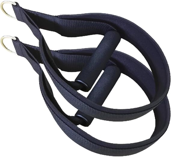 Double Pilates Straps - 2 Pcs D Ring Reformer Straps, Adjustable Exercise Loops, Yoga Wrist Cuff, Ankle Binding Belt | Gym Home Cadillac Barre And Stretching Workout