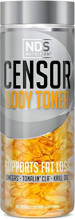 NDS Nutrition Censor Body Toner CLA Fat Loss Formula - 180 Softgels