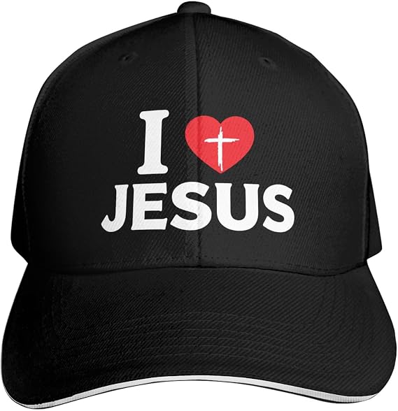 Jesus Baseball Cap for Men and Women Adjustable Christian Trucker Hat Fashion Cross Golf Hat