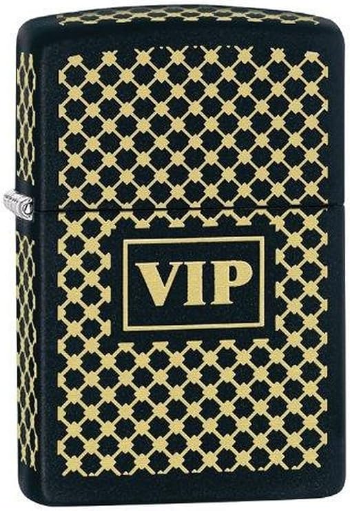 Zippo VIP Windproof Lighter, Black Matte