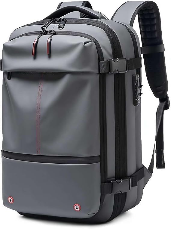 Wmool Vacpack Backpack, 60L Expandable Backpack with Vacuum Compression, Anti Theft Vacpack Travel Vacuum Backpack