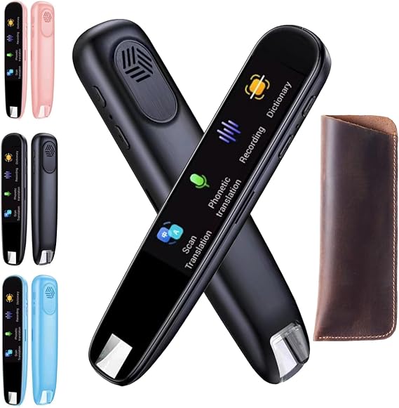 Translator Pen 2.0, Scan Reader Pen, Scansense AI Smart Pen, OCR Digital Translator Pen, 112 Language Translation Scanning Reading Pen, Multipurpose Translation Pen, Real Time Translator Pen (Black)