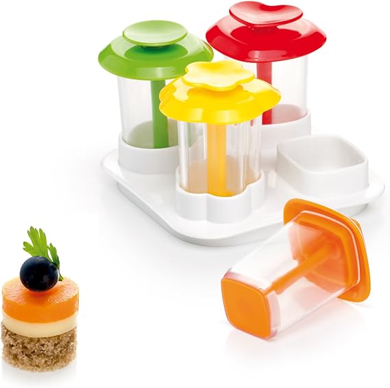 Tescoma Canape Makers, 4 Shapes Presto Foodstyle, Assorted, 10.5 x 7.5 x 15 cm