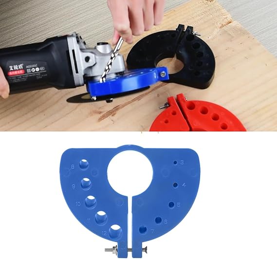 New Drill Bit Sharpener - Angle Grinder Drill Bit Sharpener Grinding Attachment for All Bits, Multi-specification Drill Bit Grinding, Portable Precision Drill Bit Sharpening Guide Tool (1)