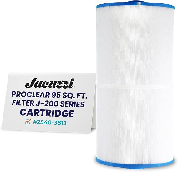 Jacuzzi 2540-381J ProClear 95 Sq Ft Rinseable Filter Cartridge J-200