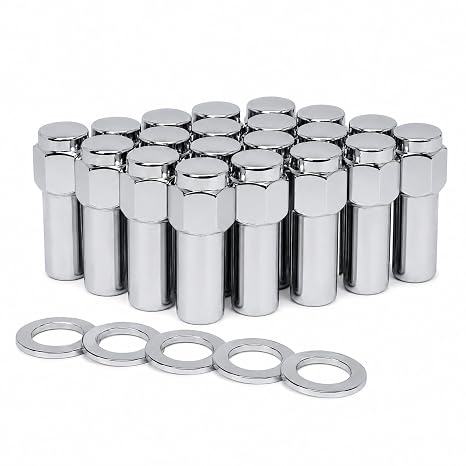 Cragar SST Mag Lug Nut 7/16"-20 with Center Washer Set of 24 Pcs