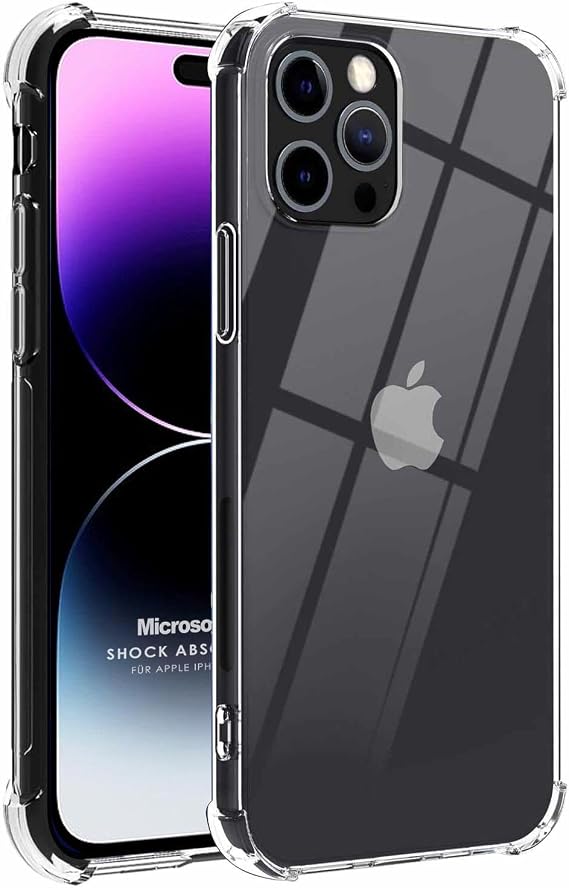Microsonic Apple iPhone 14 Pro Max için Kılıf Shock Absorbing Şeffaf [iPhone 14 Pro Max ile Uyumlu Kılıf - Şeffaf]