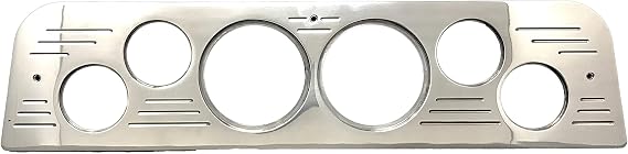66 (6) Gauge GMC Truck Dash Panel Insert - Polished Billet Aluminum