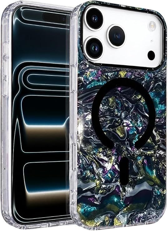 CONSTRAIN Apple iPhone 18 Pro ve iPhone 17 Pro İçin Kamera Korumalı Dalgalı Dokulu Mat MagSafe İle Uyumlu Telefon Kılıfı Arka Kapak - Lacivert