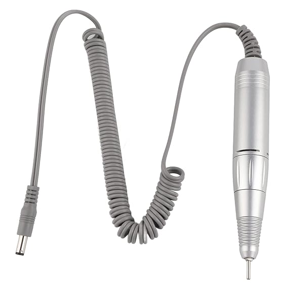 35000rpm Electric Nail Drill Machine, Aluminum Alloy Nail Polisher Grinder Handpiece Grinder Manicure Pedicure Nail Art Tool Replacement Handle for Electric Nail Drill Machine