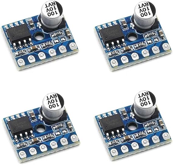 4pcs 5128 Amplifier Board 5W Class D Digital Amplifier Board Mono Audio Module Low Distortion